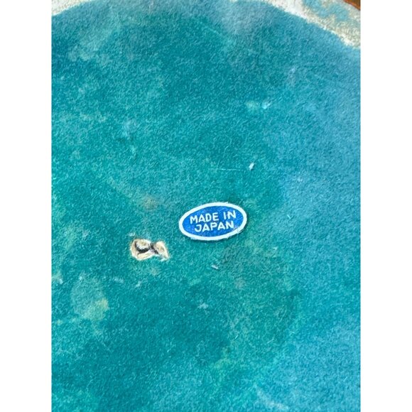 Vintage Fitz & Floyd Ceramic Vase Base Turquoise & Orange  Candle Holder - Picture 5 of 6